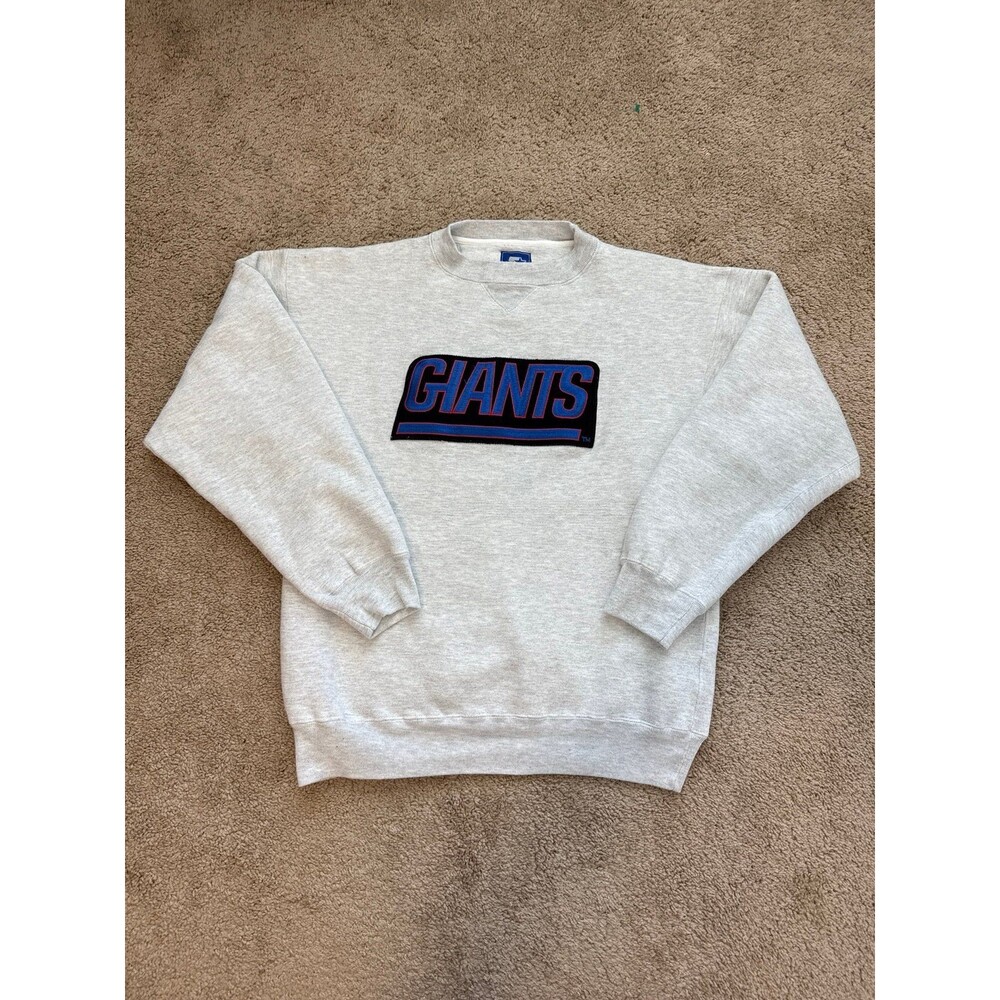 Vintage New York Giants Embroidered Started Men’s Pullover Sweatshirt Size M